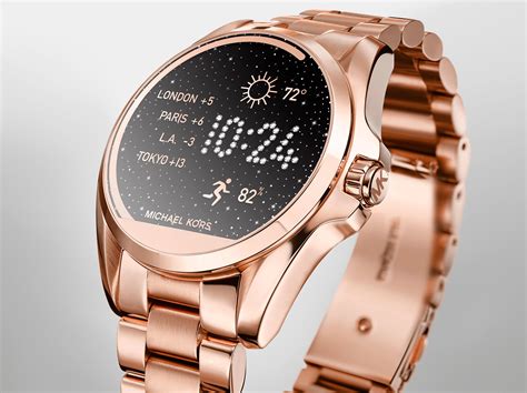 michael kors smartwatch women's rose gold